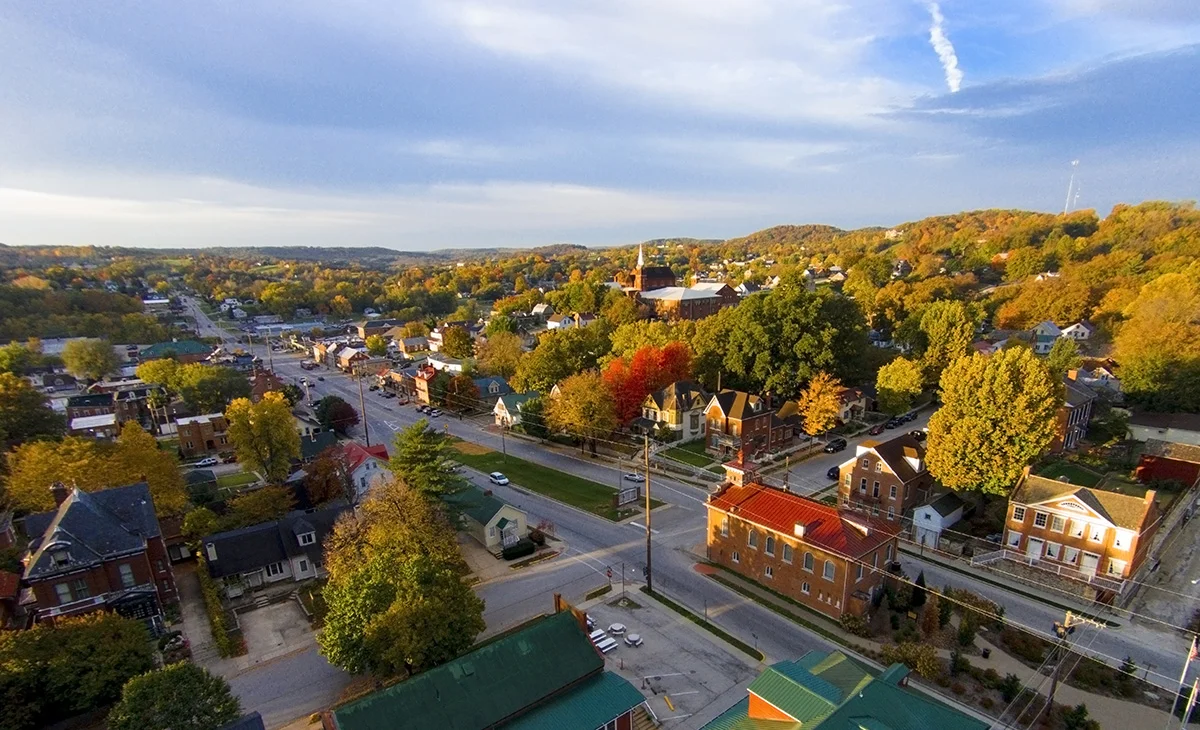 Market Street in Hermann Missouri