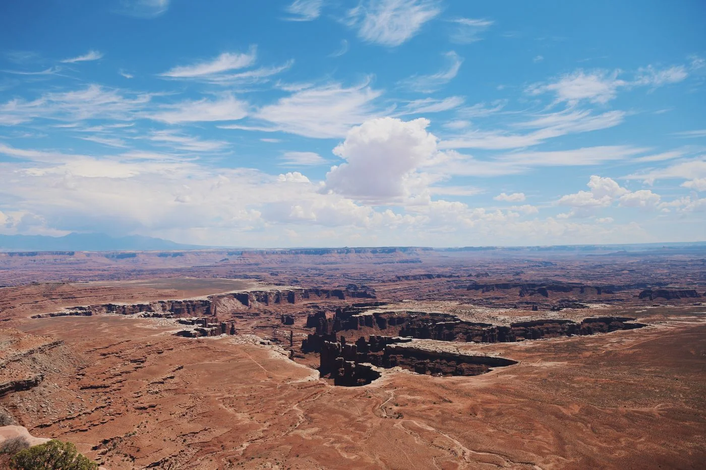 Expansive canyon landscape in Canyonlands National Park