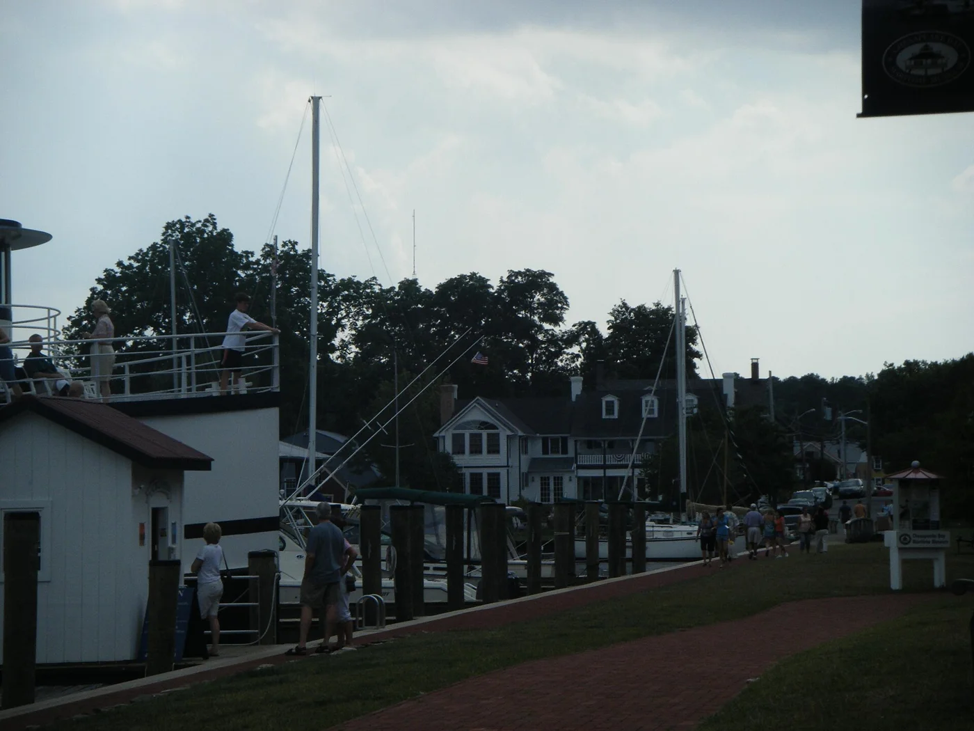 Boats in the harbor at St Michaels Maryland