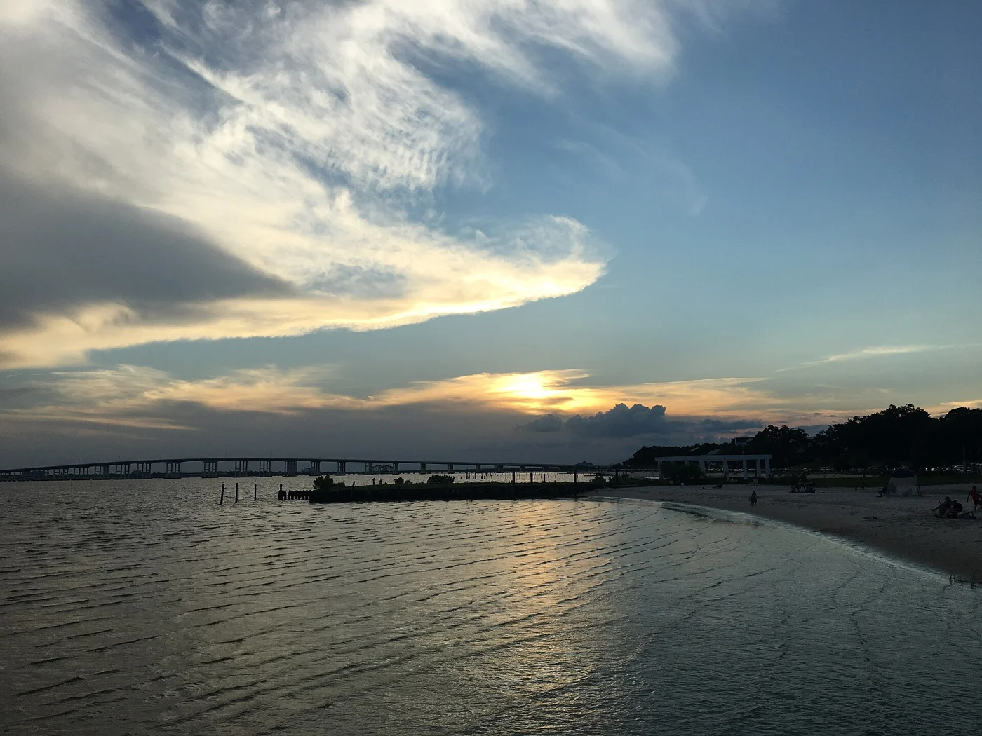 Front Beach in Ocean Springs Mississippi