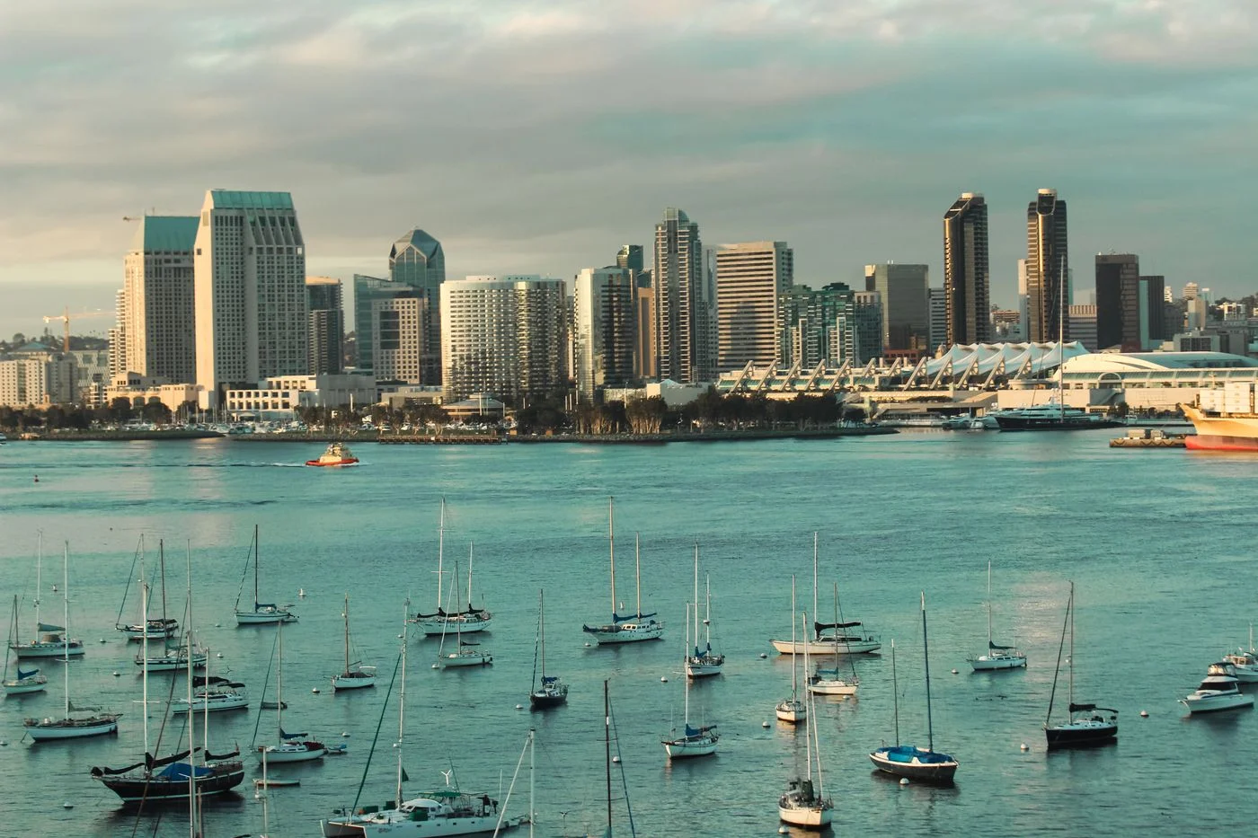 San Diego skyline across the harbor